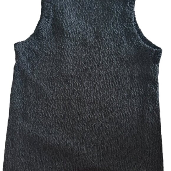 Ann Taylor LOFT Knit Sweater Tank Top Sleeveless Black V-Neck Size XS​​​ - Picture 6 of 8